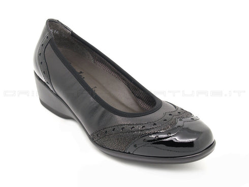 Melluso lady decoltè con zeppa donna nero